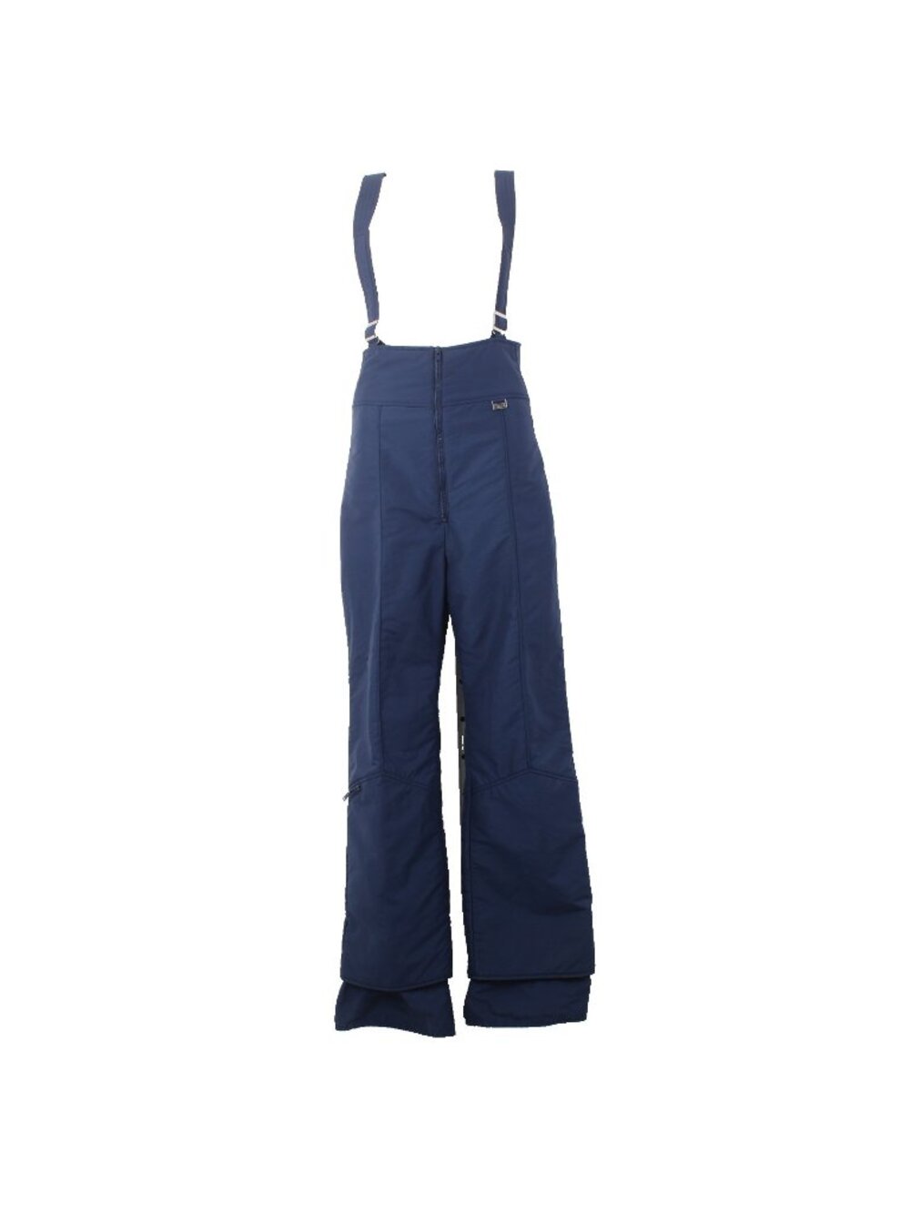 Mountain Goat White Stag Snow Pants Sz 36 Navy Blue Pockets One Piece 100% Poly